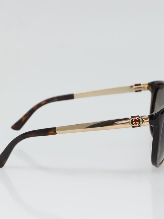 GUCCI Sunglasses metal Brown Auth BA3302 main image 9